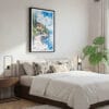 03 - Framed Lake Garda Watercolor Canvas Print - Bedroom.jpg