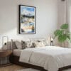03 - Framed Lassen Volcanic National Park Watercolor Canvas Print - Bedroom.jpg