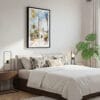 03 - Framed Marrakesh Watercolor Canvas Print - Bedroom.jpg