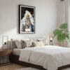 03 - Framed Mumbai BMC Building Watercolor Canvas Print - Bedroom.jpg
