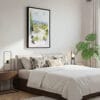 03 - Framed Napa Valley Watercolor Canvas Print - Bedroom.jpg