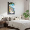 03 - Framed Naples Italy Watercolor Canvas Print - Bedroom.jpg