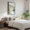 03 - Framed New river gorge Bridge Watercolor Canvas Print - Bedroom.jpg