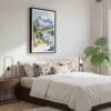 03 - Framed North Cascades National Park Watercolor Canvas Print - Bedroom.jpg