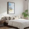 03 - Framed Outer Banks Cottage Watercolor Canvas Print - Bedroom.jpg