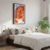 03 - Framed Petra Jordan Watercolor Canvas Print - Bedroom.jpg