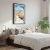 03 - Framed Petrified Forest National Park Watercolor Canvas Print - Bedroom.jpg