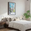 03 - Framed Philadelphia City Hall Watercolor Canvas Print - Bedroom.jpg