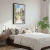 03 - Framed Pinnacles National Park California Watercolor Canvas Print - Bedroom.jpg
