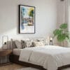 03 - Framed Porto 1 - Watercolor Canvas Print - Bedroom.jpg