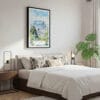 03 - Framed Rio De Janeiro Watercolor Canvas Print - Bedroom.jpg