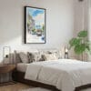 03 - Framed San Francisco Tram - Watercolor Canvas Print - Bedroom.jpg