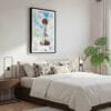 03 - Framed Seattle Space Needle Watercolor Canvas Print - Bedroom.jpg