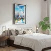 03 - Framed Shanghai China Watercolor Canvas Print - Bedroom.jpg