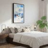 03 - Framed Skiing in Grindelwald Watercolor Canvas Print - Bedroom.jpg
