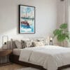 03 - Framed St Louis Watercolor Canvas Print - Bedroom.jpg