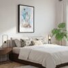 03 - Framed Statue of liberty - Watercolor Canvas Print - Bedroom.jpg