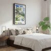 03 - Framed Tegallalang Rice Terrace Ubud Bali Watercolor Canvas Print - Bedroom.jpg