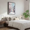 03 - Framed Tokyo Skytree Watercolor Canvas Print - Bedroom.jpg