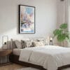 03 - Framed Toronto - Watercolor Canvas Print - Bedroom.jpg
