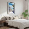 03 - Framed US - Key West - Duval street - Watercolor Canvas Print - Bedroom.jpg