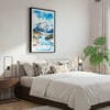 03 - Framed Wrangell-St. Elias National Park Watercolor Canvas Print - Bedroom.jpg
