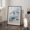 03 - Gates of the Arctic National Park Watercolor Art - Digital Downloads - Frame Standing on floor.jpg