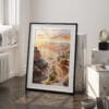 03 - Grand Canyon Watercolor Art - Digital Downloads - Frame Standing on floor.jpg
