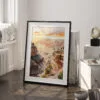 03 - Grand Canyon Watercolor Art - Digital Downloads - Frame Standing on floor.jpg