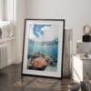 03 - Great Barrier Reef Watercolor Art - Digital Downloads - Frame Standing on floor.jpg