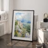 03 - Great Basin Watercolor Art - Digital Downloads - Frame Standing on floor.jpg
