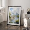03 - Guilin China Watercolor Art - Digital Downloads - Frame Standing on floor.jpg
