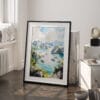 03 - Ha Long Bay Vietnam Watercolor Art - Digital Downloads - Frame Standing on floor.jpg