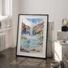 03 - Havasu Falls Watercolor Art - Digital Downloads - Frame Standing on floor.jpg