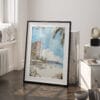 03 - Hawaii - Maui 2 Watercolor Art - Digital Downloads - Frame Standing on floor.jpg