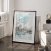 03 - Hiroshima Watercolor Art - Digital Downloads - Frame Standing on floor.jpg