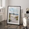 03 - Ireland - Donegal Watercolor Art - Digital Downloads - Frame Standing on floor.jpg