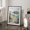 03 - Isle Royale National Park Watercolor Art - Digital Downloads - Frame Standing on floor.jpg