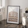 03 - Jaipur Palace of the winds Watercolor Art - Digital Downloads - Frame Standing on floor.jpg