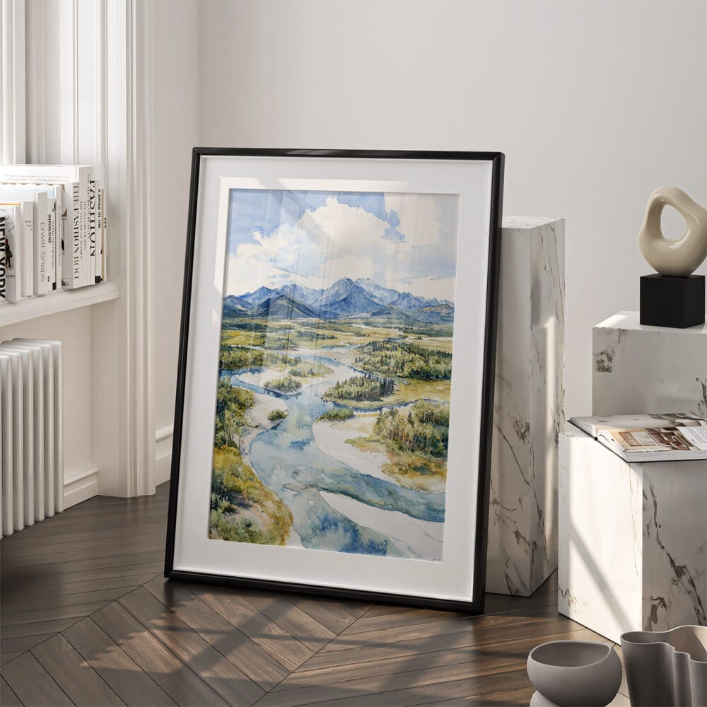 03 - Kobuk Valley National Park Watercolor Art - Digital Downloads - Frame Standing on floor.jpg 03 - Kobuk Valley National Park Watercolor Art - Digital Downloads - Frame Standing on floor.jpg