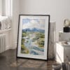 03 - Kobuk Valley National Park Watercolor Art - Digital Downloads - Frame Standing on floor.jpg