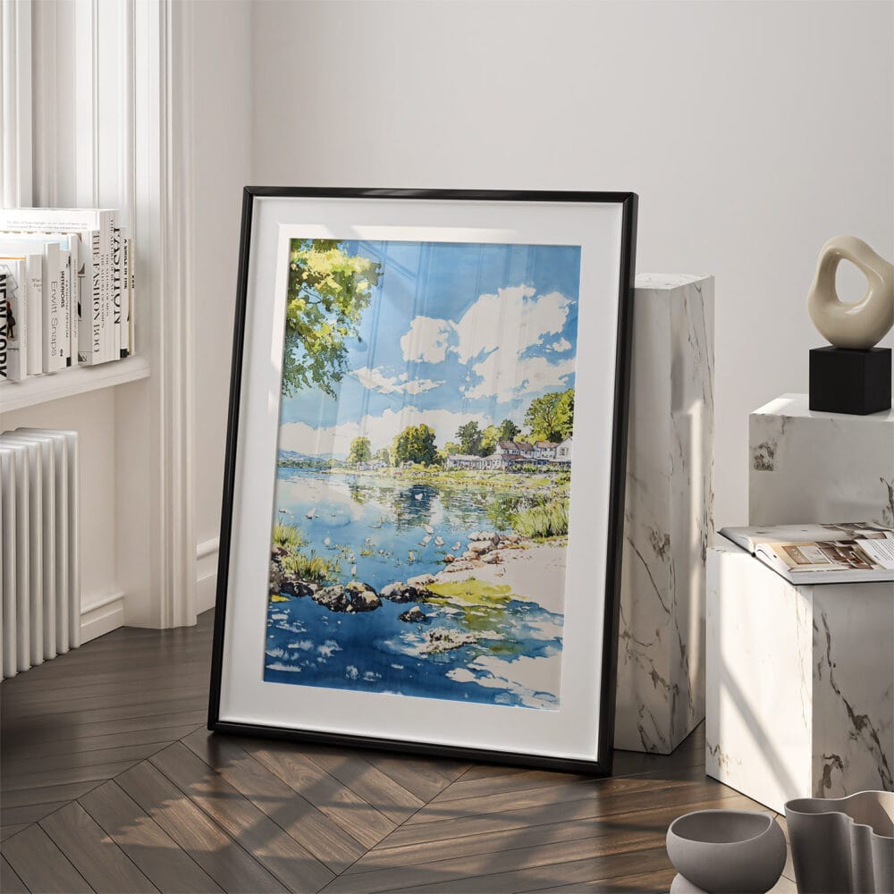 03 - Lake Windermere Watercolor 2 Art - Digital Downloads - Frame Standing on floor.jpg 03 - Lake Windermere Watercolor 2 Art - Digital Downloads - Frame Standing on floor.jpg