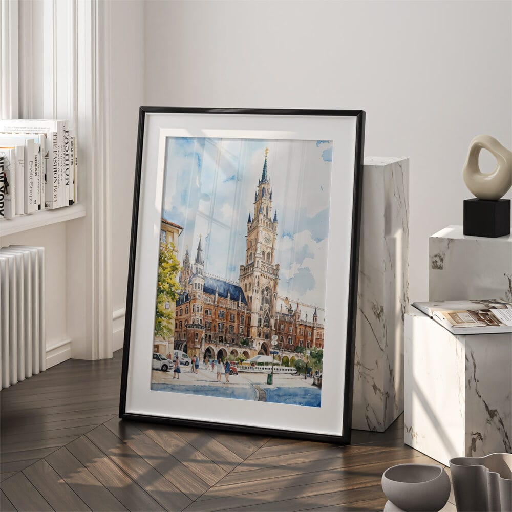 03 - Munich Marienplatz Art - Digital Downloads - Frame Standing on floor.jpg 03 - Munich Marienplatz Art - Digital Downloads - Frame Standing on floor.jpg