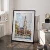 03 - Munich Marienplatz Art - Digital Downloads - Frame Standing on floor.jpg