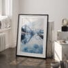 03 - Norway Watercolor Art - Digital Downloads - Frame Standing on floor.jpg