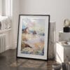 03 - Oregon Coast Watercolor Art - Digital Downloads - Frame Standing on floor.jpg
