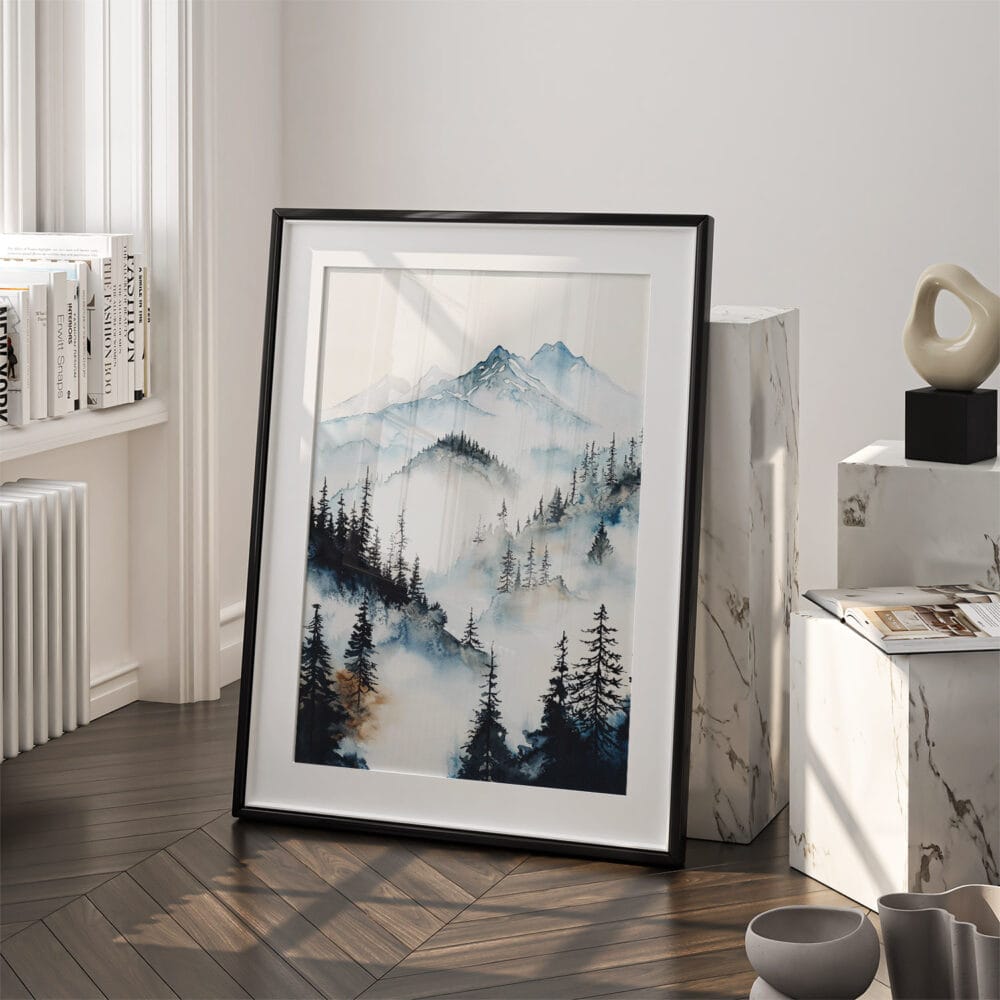 03 - Pacific Northwest Watercolor Art - Digital Downloads - Frame Standing on floor.jpg 03 - Pacific Northwest Watercolor Art - Digital Downloads - Frame Standing on floor.jpg