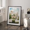 03 - Palermo Watercolor Art - Digital Downloads - Frame Standing on floor.jpg