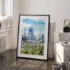 03 - Perth Australia Watercolor Art - Digital Downloads - Frame Standing on floor.jpg
