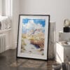 03 - Petrified Forest National Park Watercolor Art - Digital Downloads - Frame Standing on floor.jpg